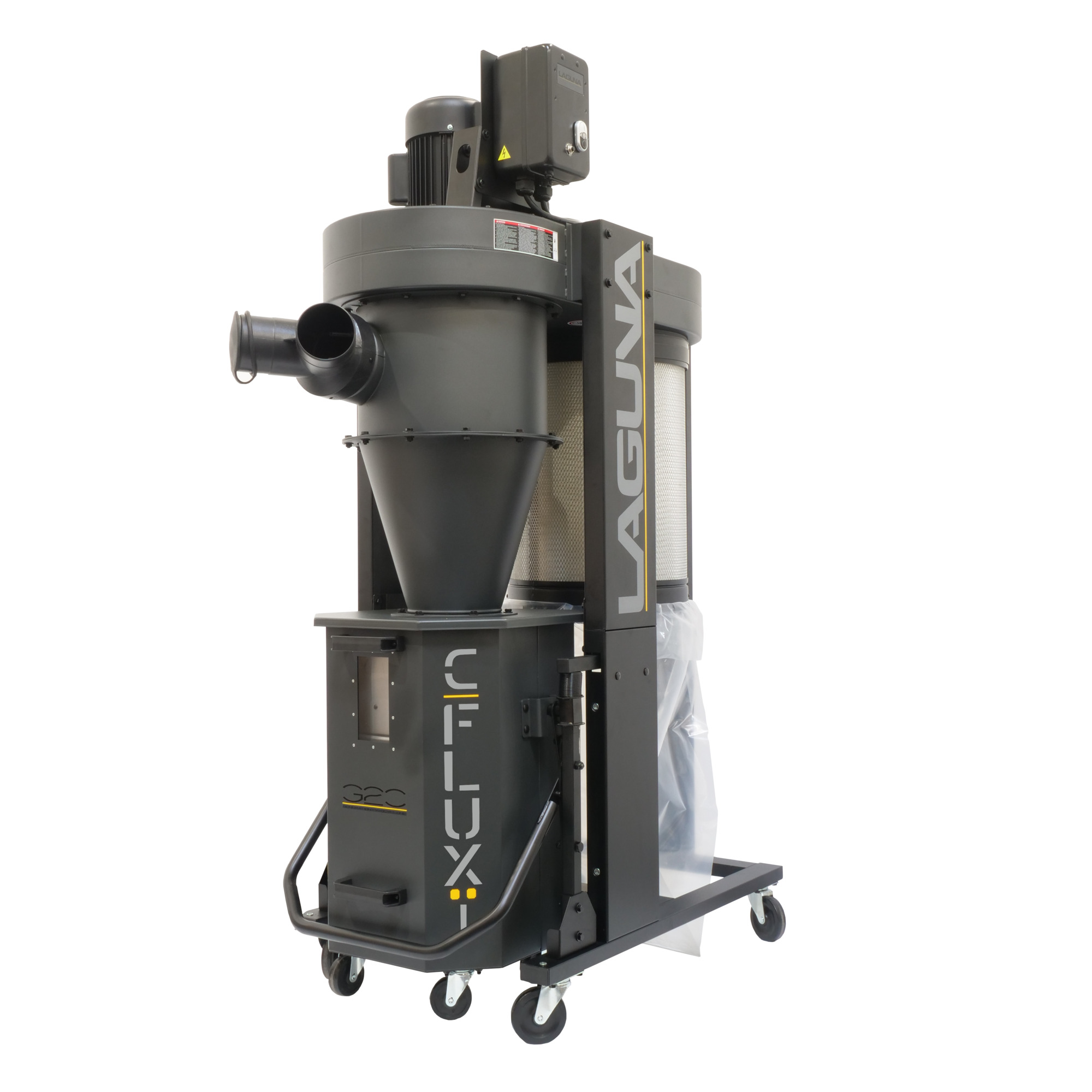 Laguna Cyclone Dust Collector - 1.5 HP, 110V, 1314 CFM, 25-Gallon Capacity, Model# C|FLUX: 1